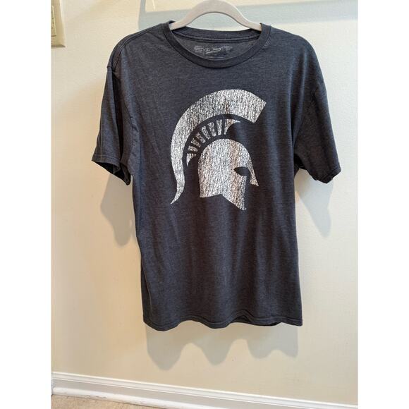 MICHIGAN STATE UNIVERSITY SPARTANS unisex XL charcoal gray The Victory t shirt - Picture 2 of 4